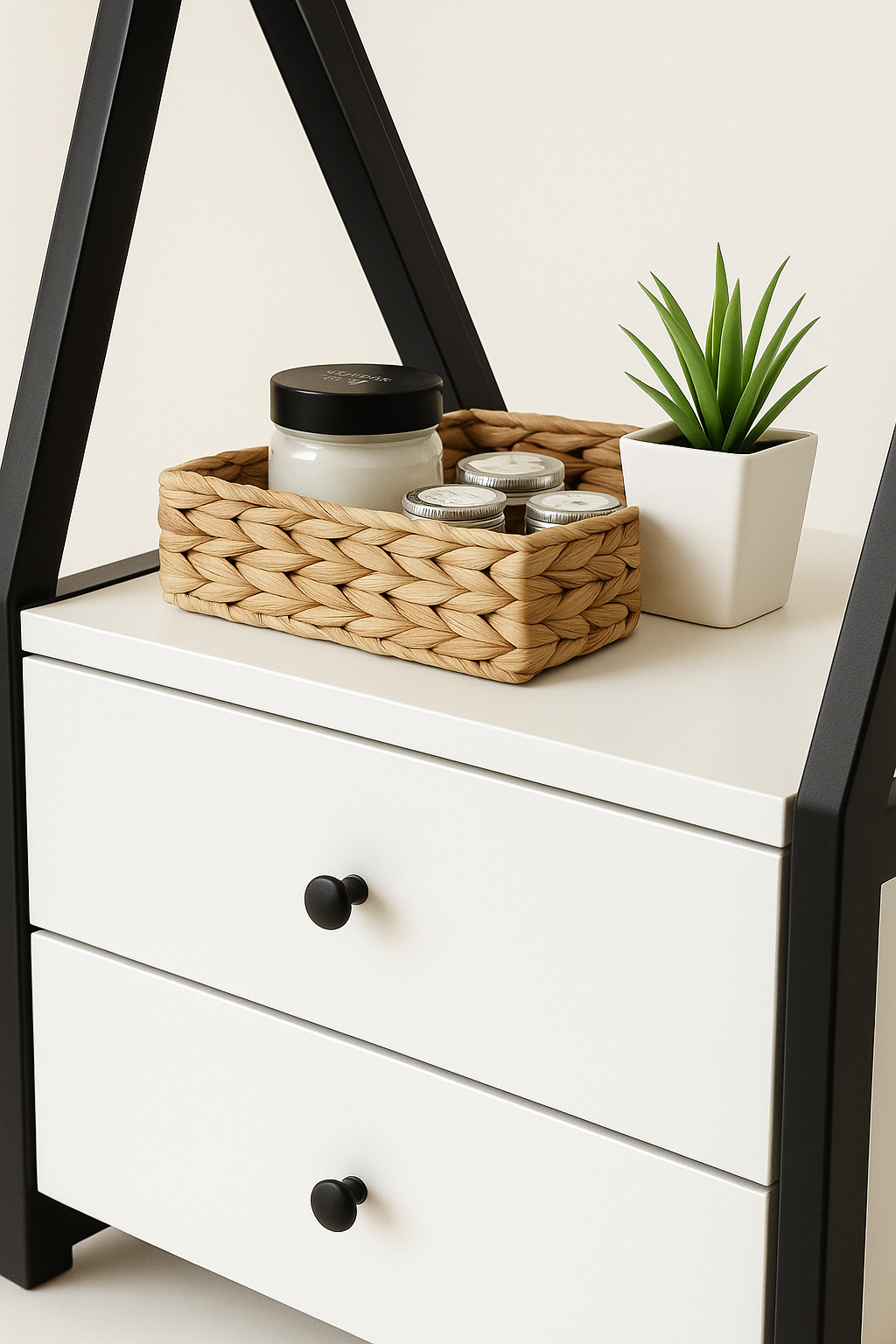 Smart 360 swivel mirror with drowers