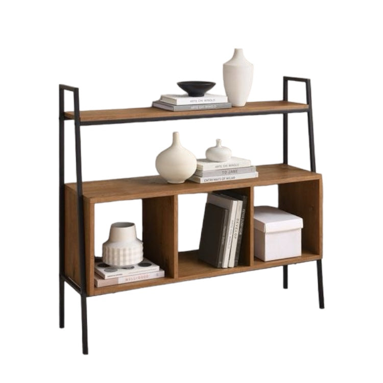 Rustic wooden console (metal frame)